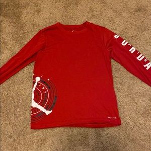 Jordan air dri-fit red shirt